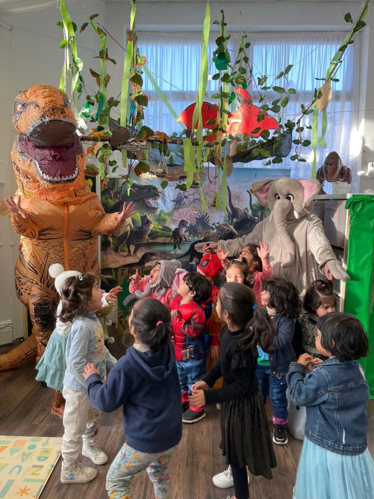 Childrens are doing activity happily