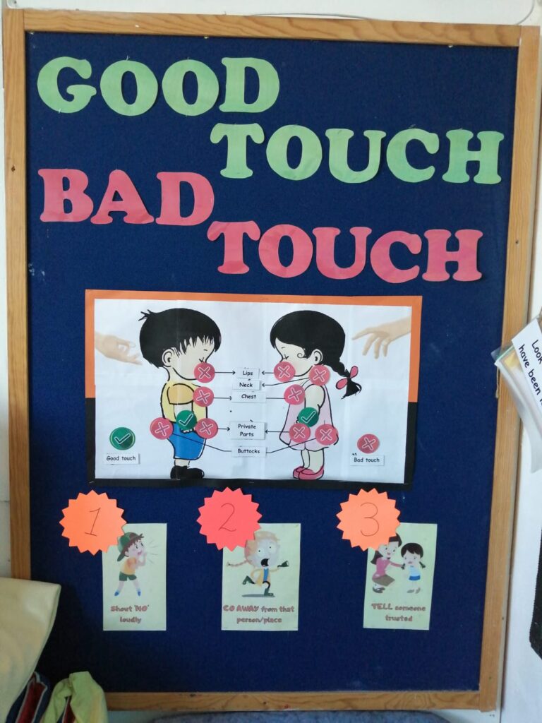 Acitivity about Good touch and Bad touch