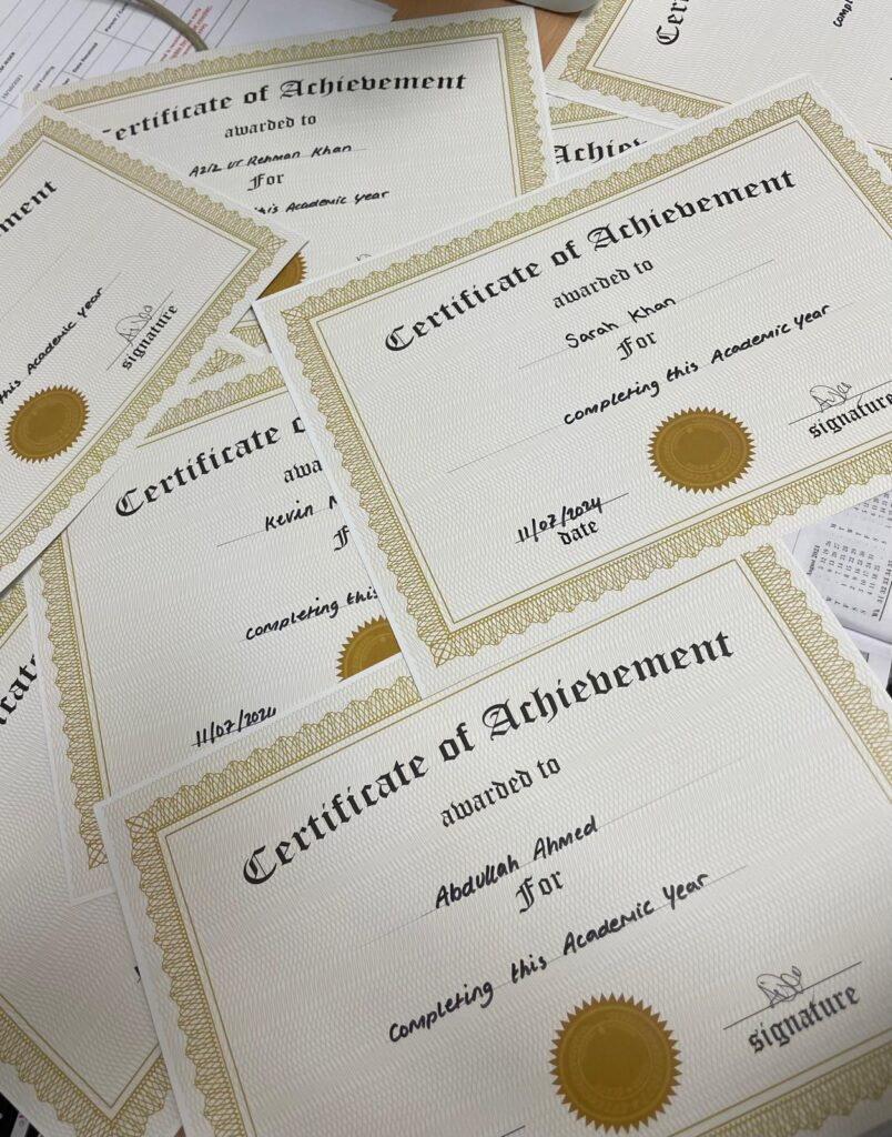 bundle of certificates